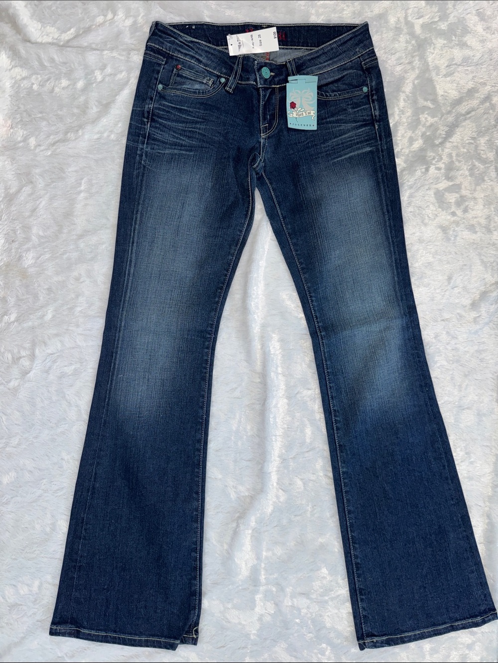 Hard Tail NWT Indigo Flared Jeans